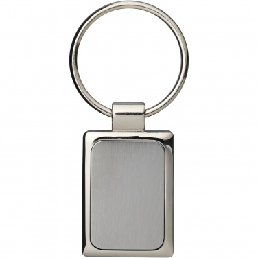Logo trade promotional merchandise image of: Sergio rectangular metal keychain